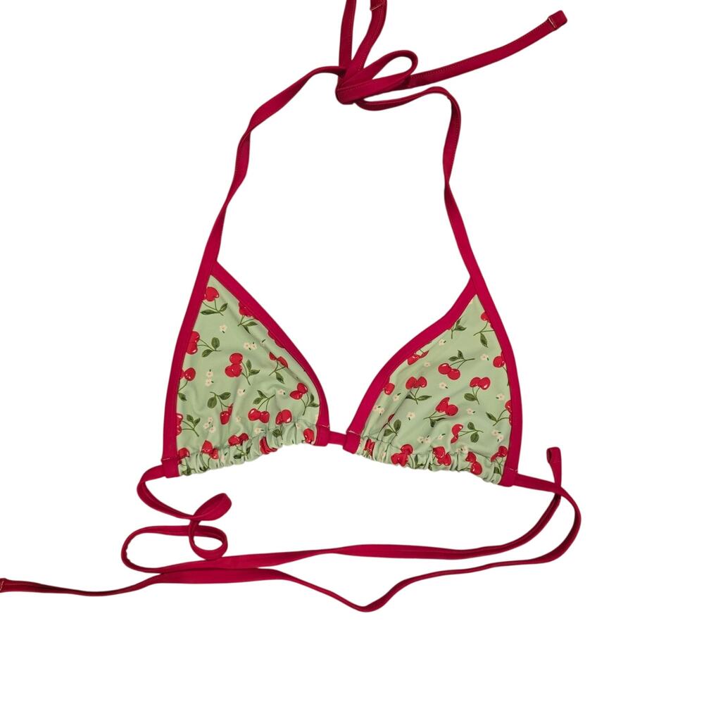 Pink By Frankies Bikinis  Cape May Bikini Top NWT Medium